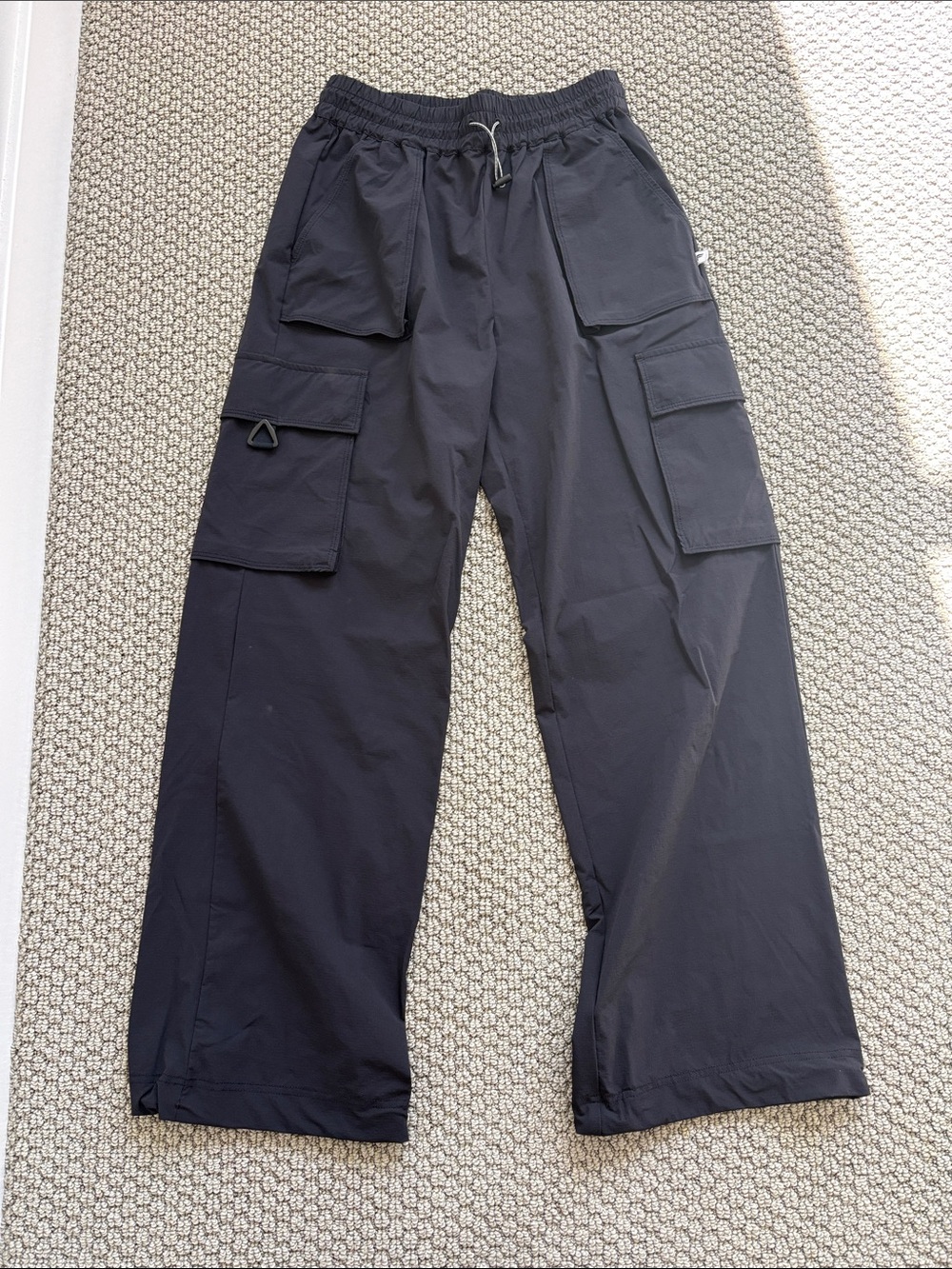 Fabletics Black Wide-Leg Cargo Pants